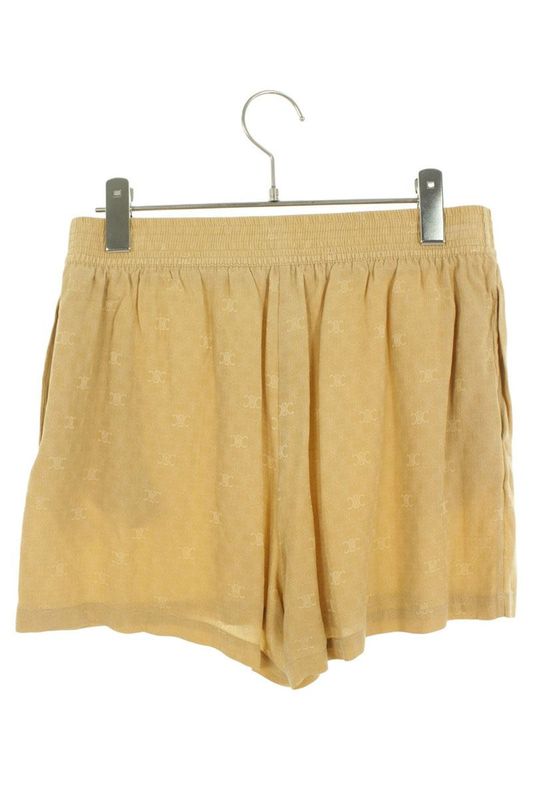 Celine 2p711779r Macadam All-over Silk Half Pants Women 36