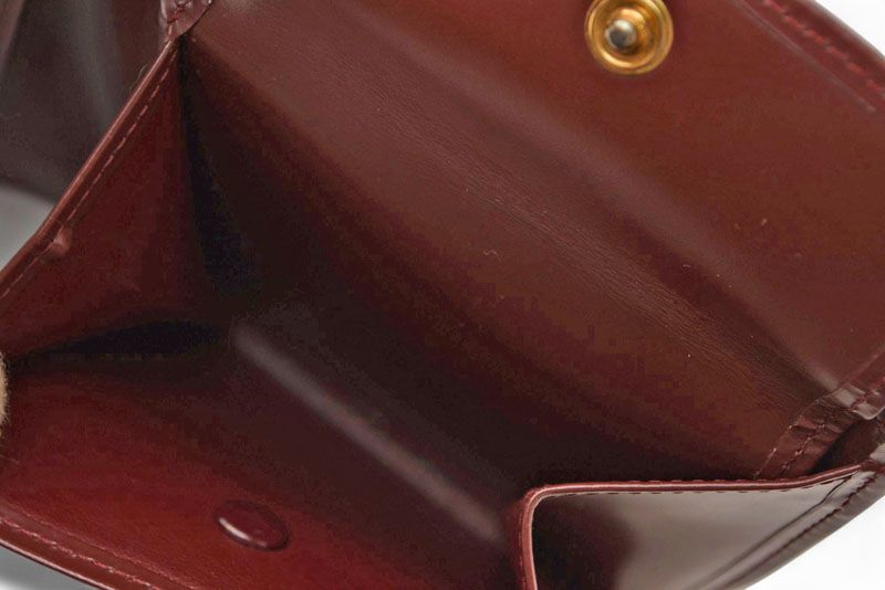 Cartier Fold Wallet Vintage Cartier Men's Wallet Must De Cartier Bordeaux