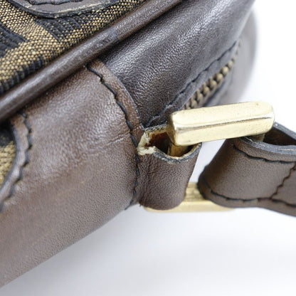 Fendi Zucca Canvas Brown Unisex Shoulder Bag