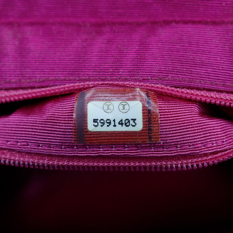 Chanel Mini Coco Handle Party Bag Cotton Pink Ladies Handbag