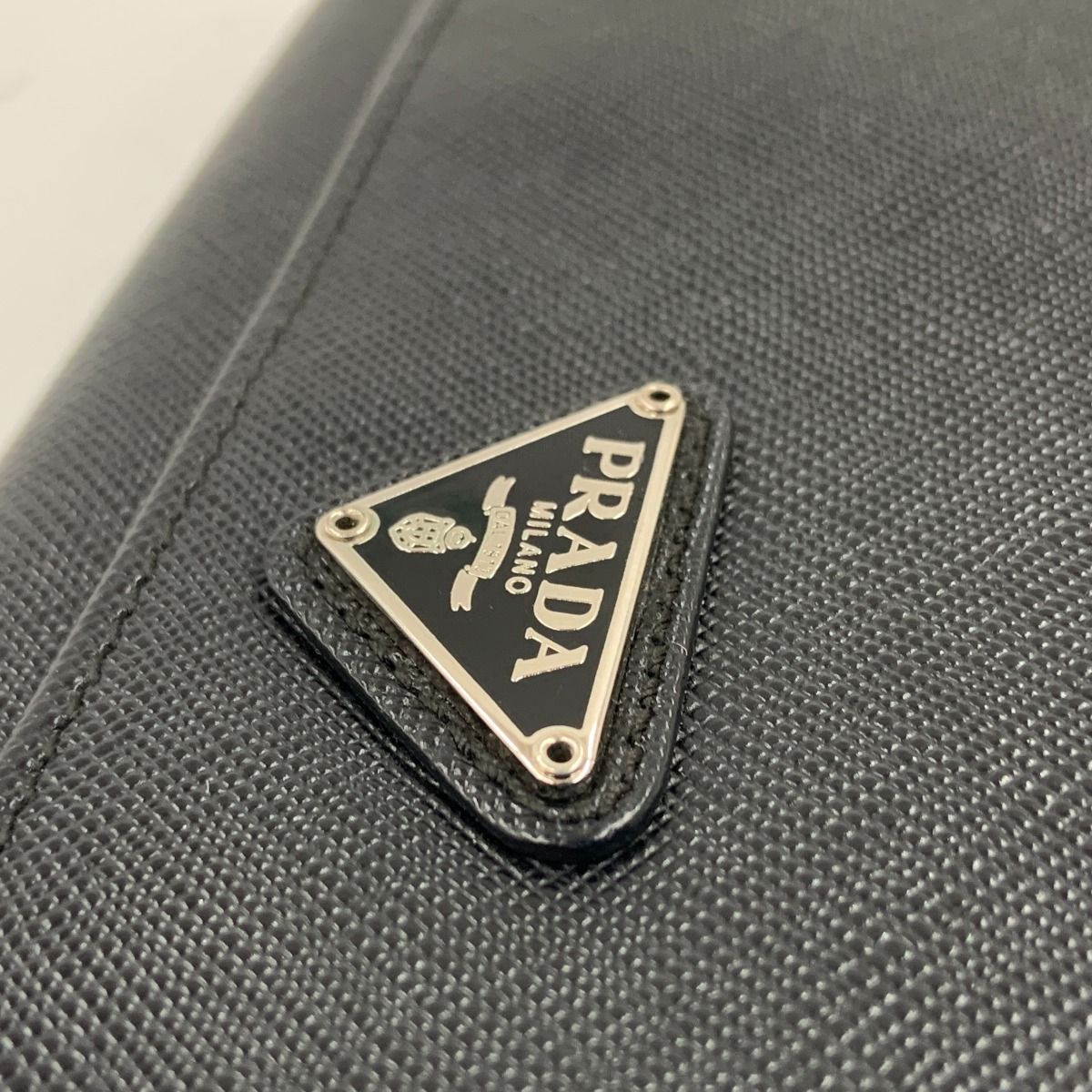 Prada Saffiano Long Wallet Black