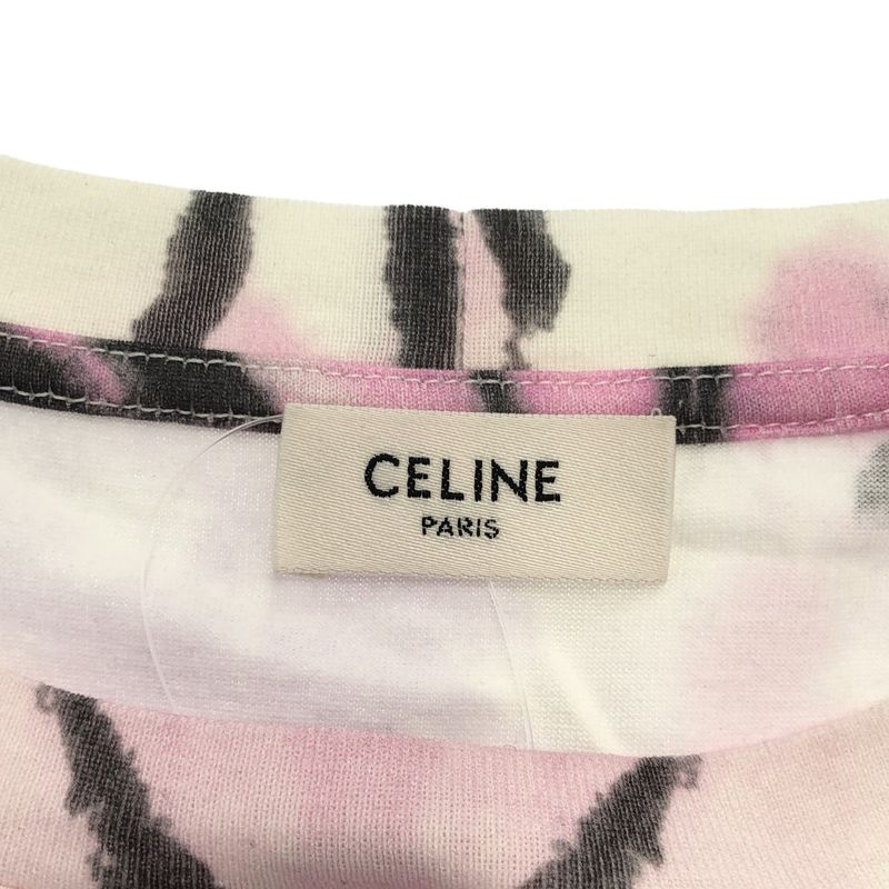 Celine 23ss Tie-Dye Logo Print Loose Fit T-Shirt 2x59g649v.14px Mix L
