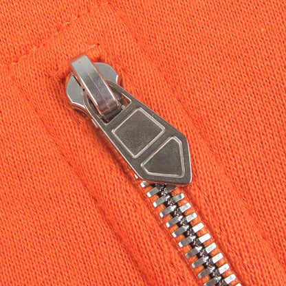 Hermes 2021 H Logo Embroidery Serie Button Blouson Jacket Stadium Jacket Orange