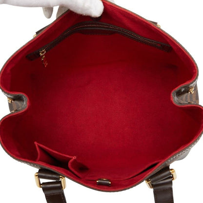 Louis Vuitton Damier Hampstead PM Tote Handbag N51205 Ebène Brown PVC Leather