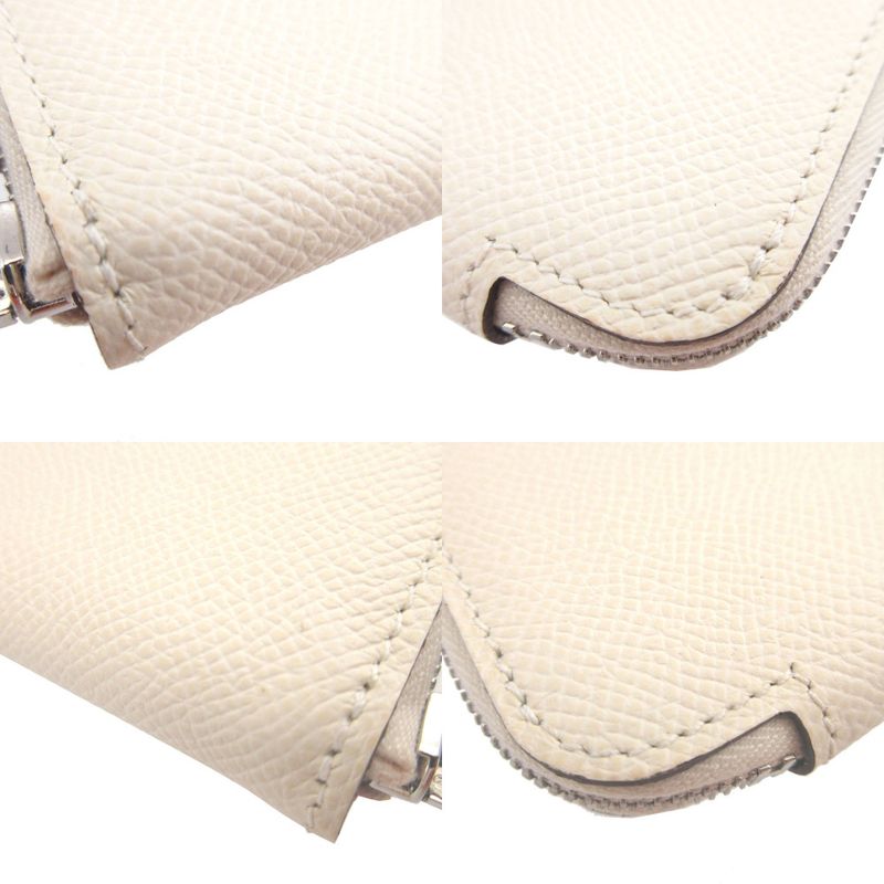 Hermes Azap Compact Mini Silk Quin U Engraved (2022) Vaux Epson Nata Coin Case
