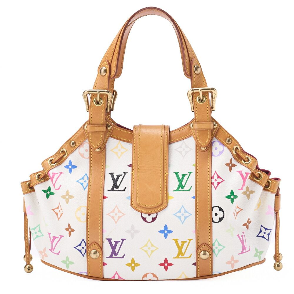 Louis Vuitton Monogram Monogram Multicolor Theda PM Handbag White Multicolor