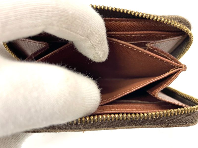 Louis Vuitton Monogram Zippy Coin Purse Zippy Wallet Round Zip Compact Wallet
