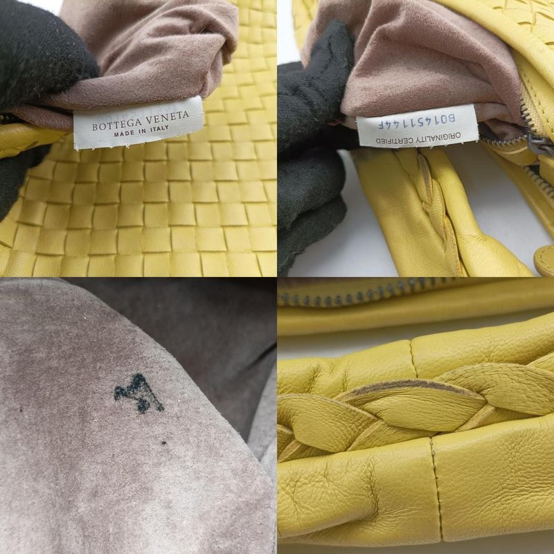Bottega Veneta Intrecciato Yellow Lambskin B01451144f