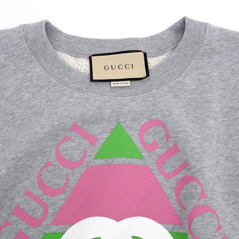Gucci Sweat Short Length S Size Gray 717404 Long Sleeve Sweatshirt