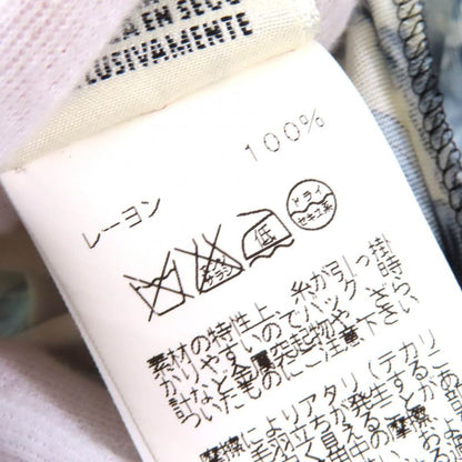 Hermes Fantaisie Pittoresque Pitoresque Dream Chiffon Dress With Belt Navy Blue