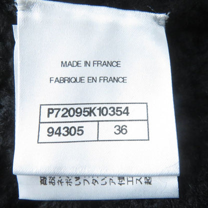 CHANEL P72095k10354 100% Cashmere Openwork Knit Cardigan With Coco Mark Buttons