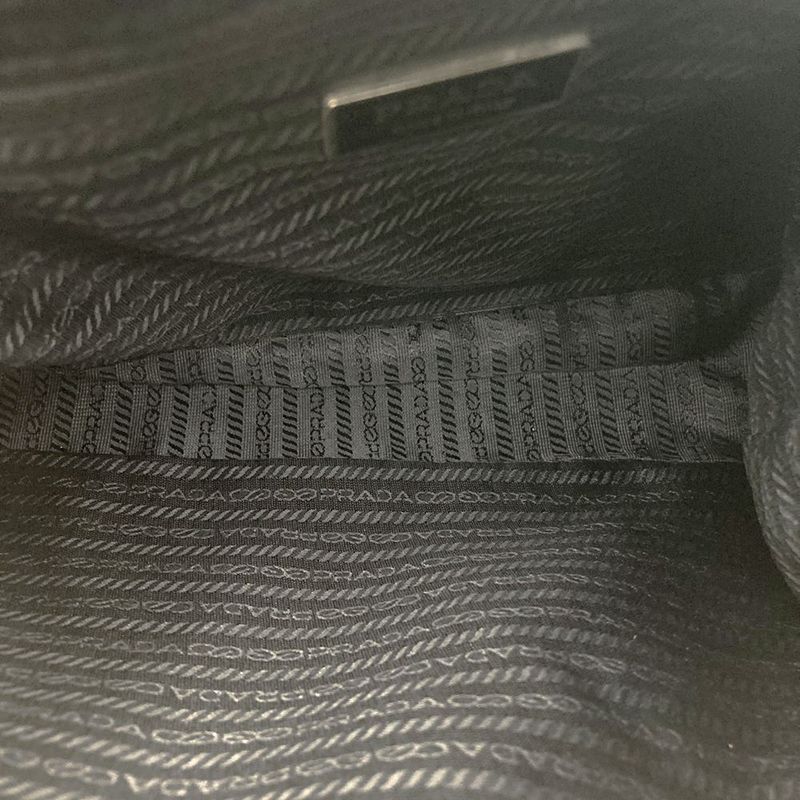 Prada Shoulder Bag Crossbody Black Nylon Women Men