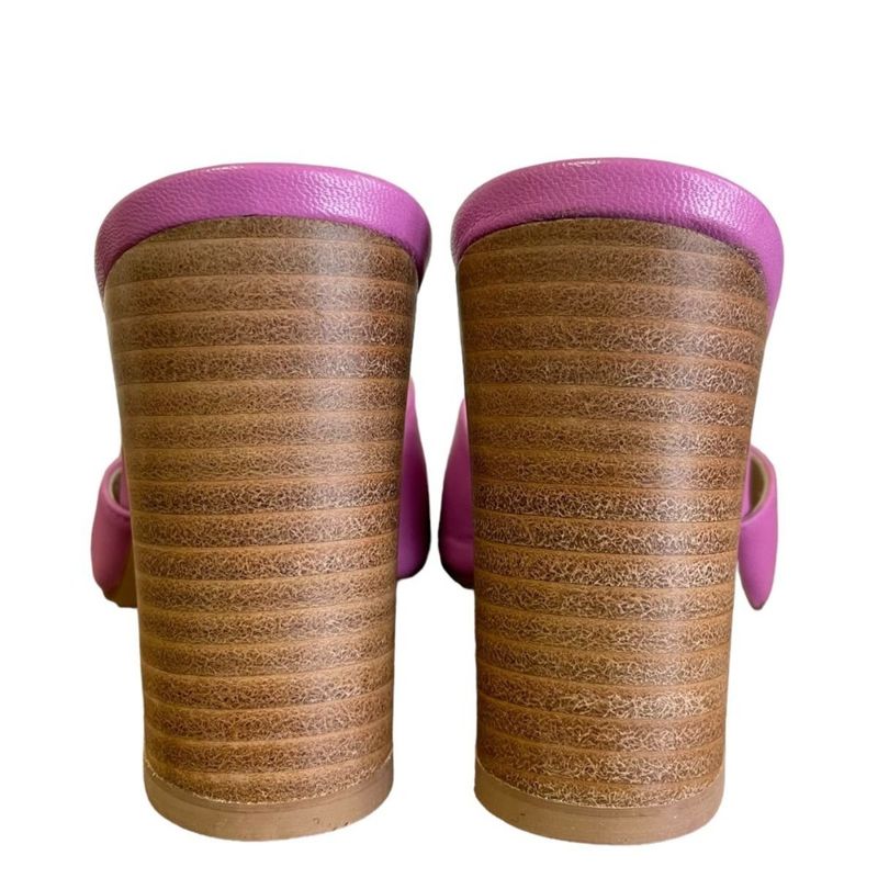 Good Bottega Veneta Leather Open Toe Square Toe Sandals Mules 35 Approx 22cm