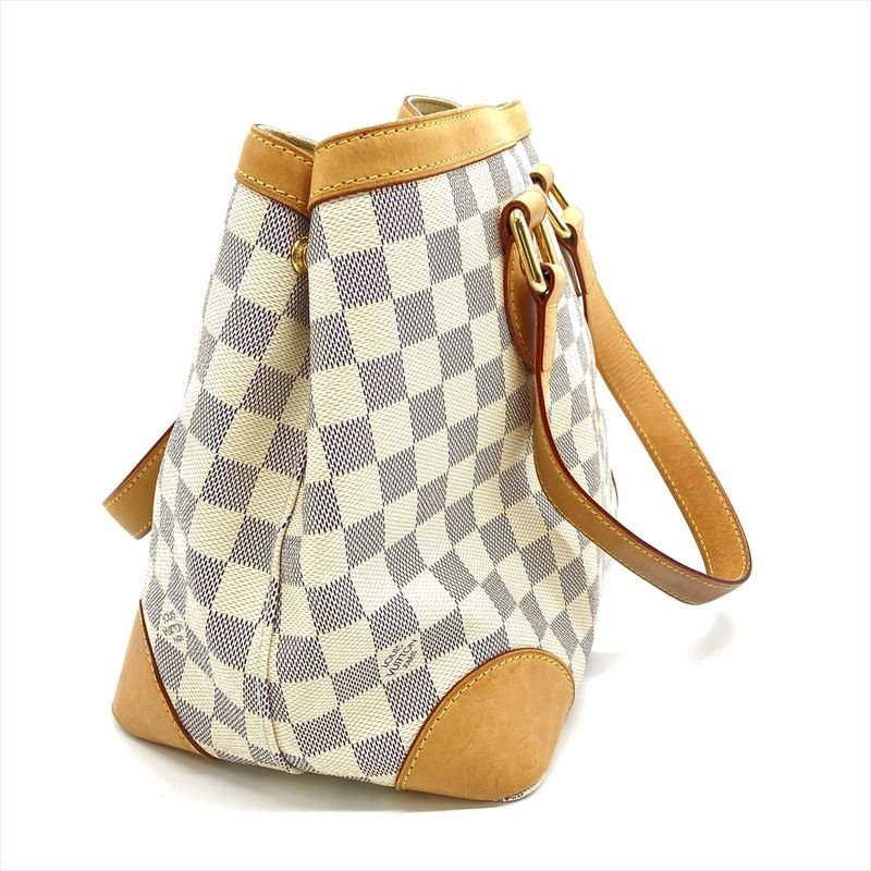 Louis Vuitton Hampstead PM Handbag Damier Azure N51207 White Gold Hardware