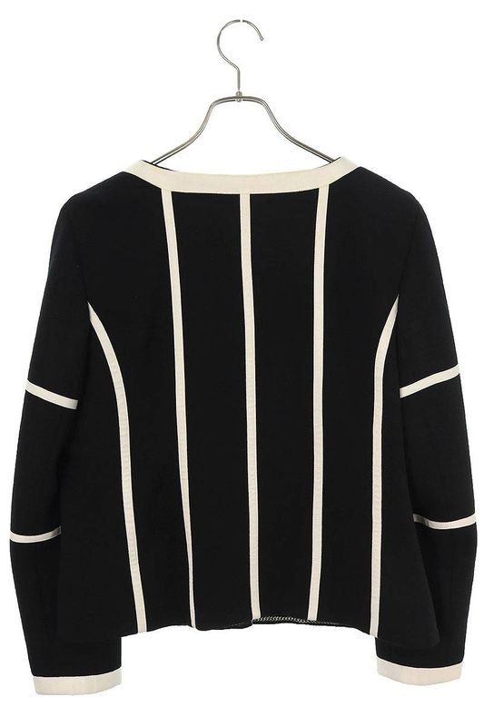 Chanel P64632v21533 Lion Button Collarless Blouson Women 44