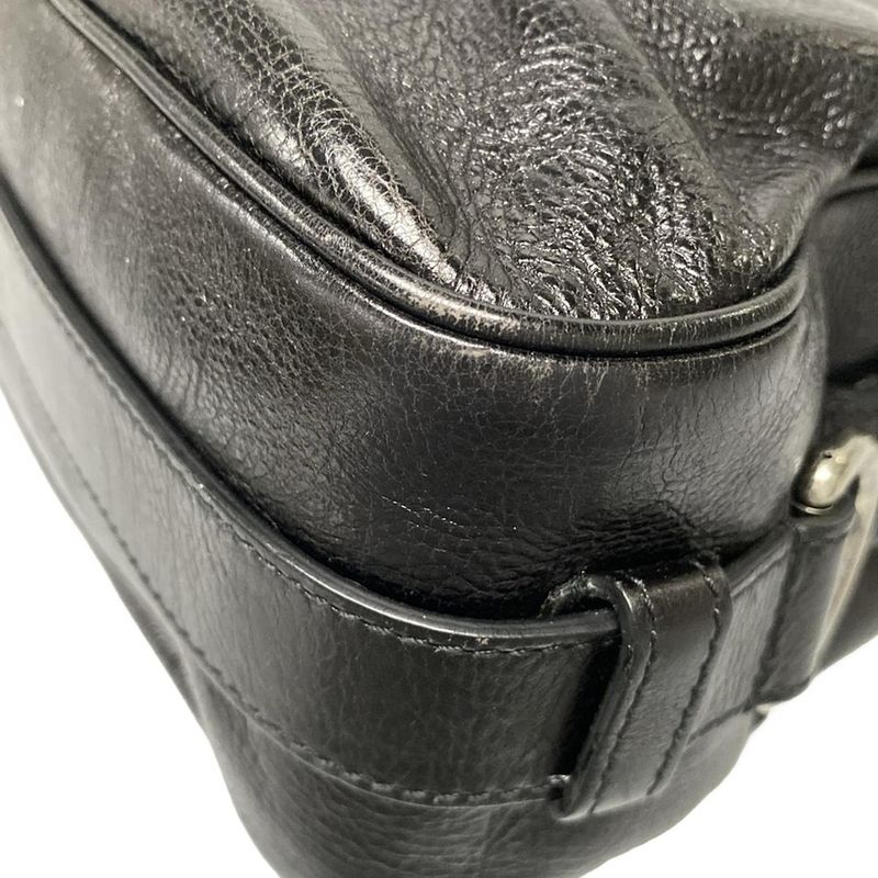 Yvessaint Laurent Rivegauche (ysl) Shoulder Bag Mombasa 105480 Black Leather