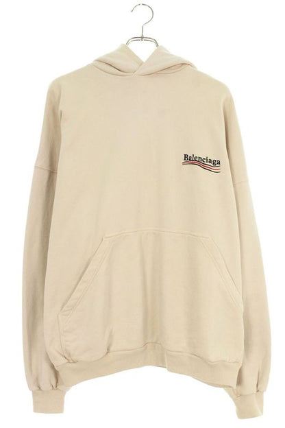 Balenciaga 739024 Tkvi9 Campaign Logo Embroidered Hoodie Men 1