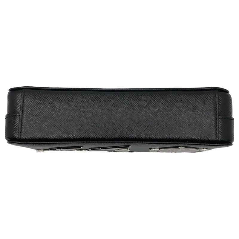 Prada Metal Appliqué Saffiano Chain Shoulder Bag Metal Appliqué Saffiano Chain