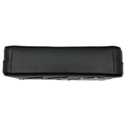 Prada Metal Appliqué Saffiano Chain Shoulder Bag Metal Appliqué Saffiano Chain