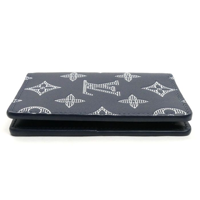 Louis Vuitton Organizer De Poche Card Case Navy M83378 IC Men's Preowned