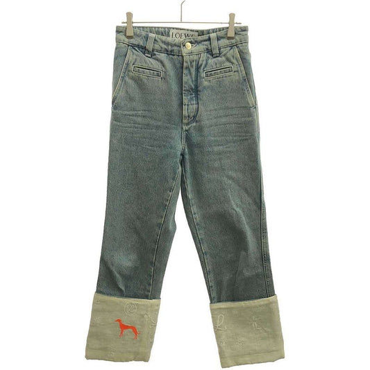 Loewe Embroidery Fisherman Denim Pants S2192110ib Indigo Blue 32