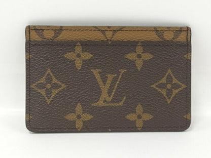 Louis Vuitton Porte Carte Surple Card Case Monogram Reverse Brown M69161
