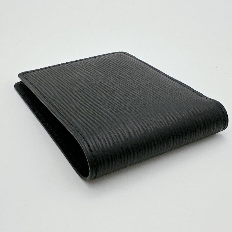 Louis Vuitton M60662 Epi Portefeuille Multiple Fold Wallet Louis Vuitton Black