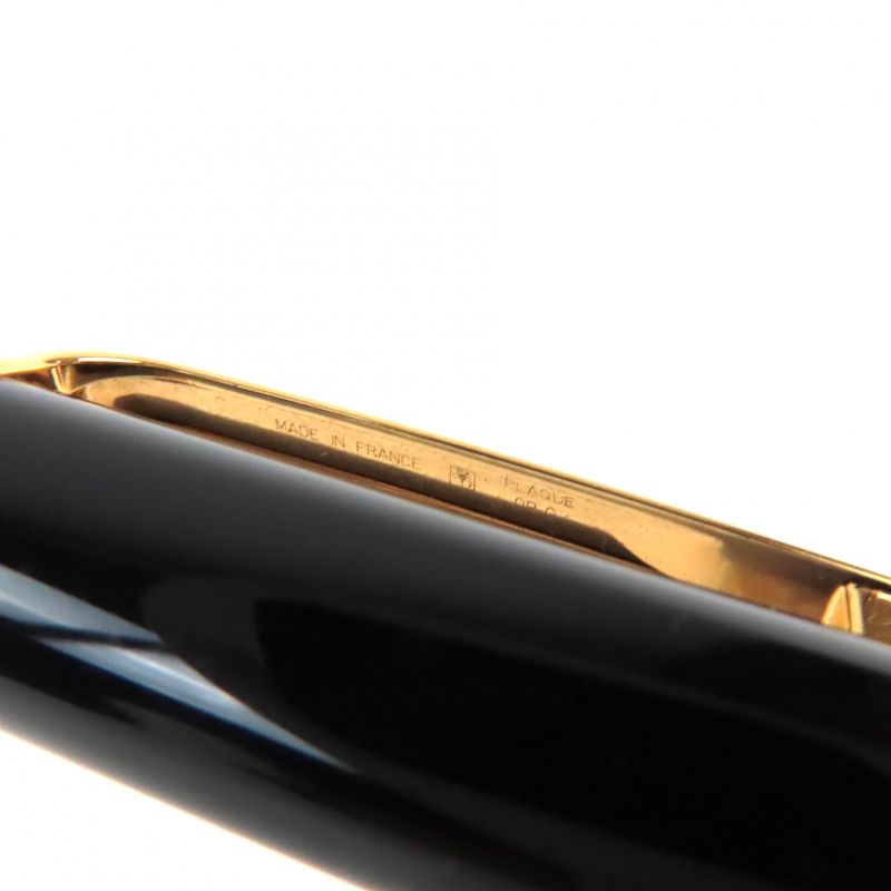 Cartier Diabolo De Cartier Blue Gemstone Twist Ballpoint Pen Black Gold Men's