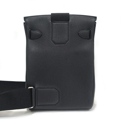 Hermes Akkado PM W Engraved Around 2024 Shoulder-body Bag Togo Black