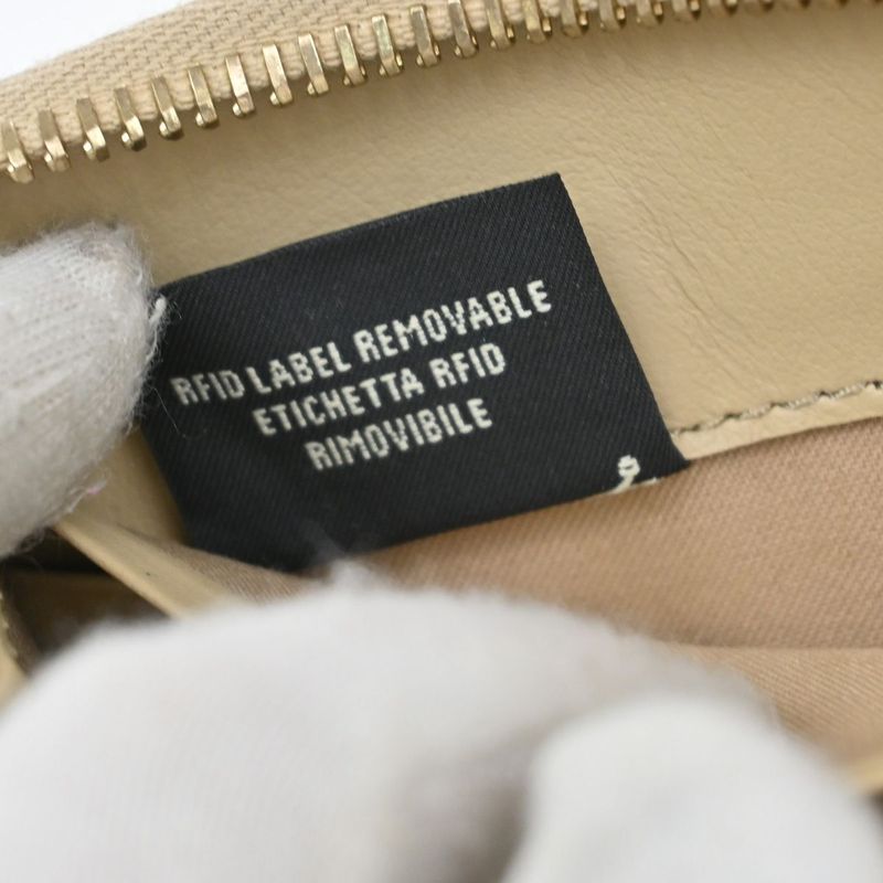 Fendi Long Wallet Round Zipper Wallet Beige 30ka959