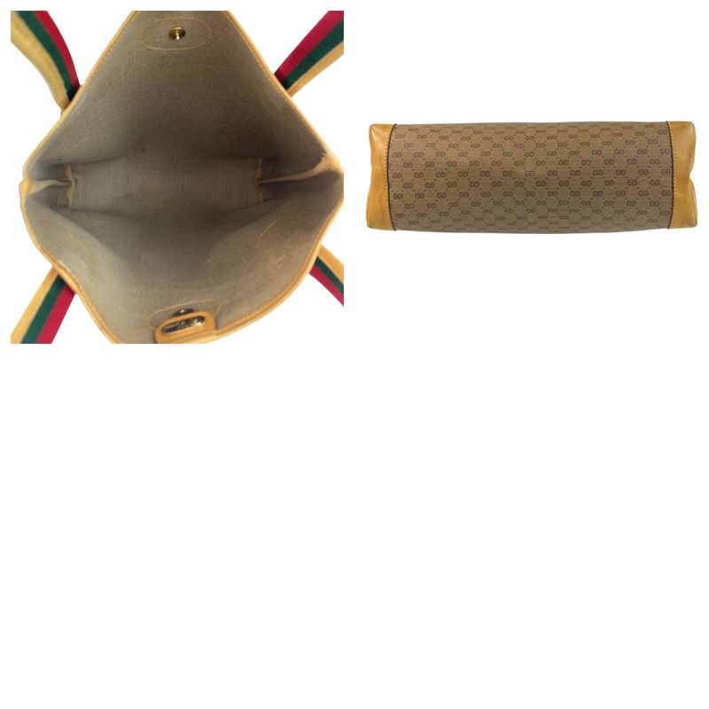 Gucci Vintage Micro GG Sherry Line Old Gucci 002 58 4889 Tote Shoulder Bag