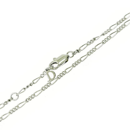 Christian Dior Metal Dior Logo Circle Necklace Silver 463834 Necklace