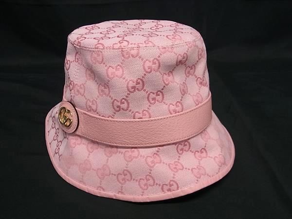 Gucci GG Pattern GG Marmont Cotton And Polyester Bucket Hat Size