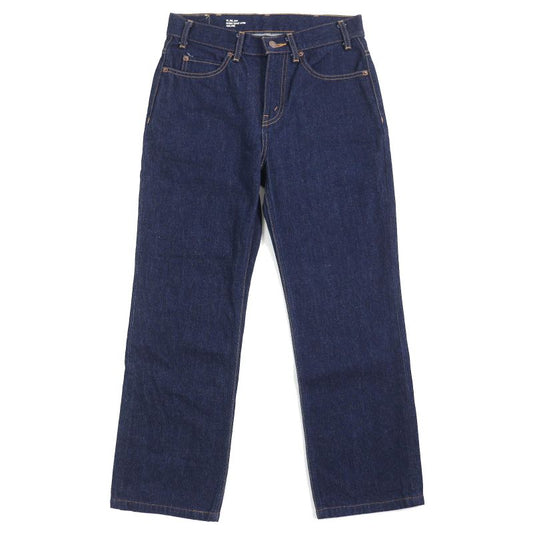 Celine 2n48a224z Françoise Jeans 100% Cotton Low Wash Denim Pants Indigo Blue