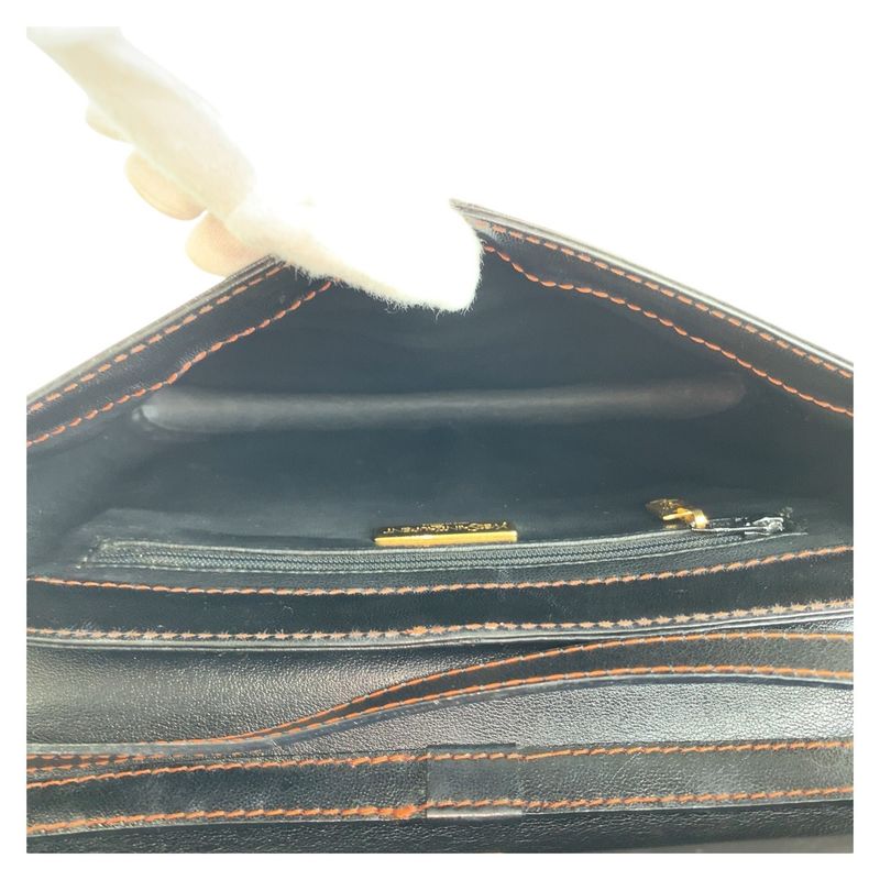 YVES Saint Laurent Yves Saint Laurent Vintage YSL Y Cutout Black Orange Gold