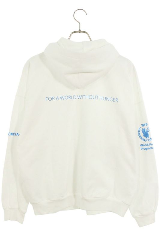 Balenciaga 674728 Tmvl1 WFP Print Zip Up Hoodie Men's 1