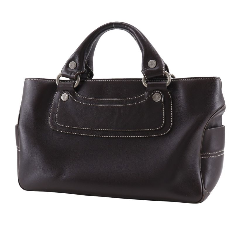 Celine Boogie Bag Leather Brown Women's Handbag