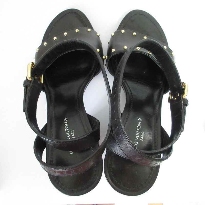 Louis Vuitton Silhouette Line Studded Strap Sandals Size 34 Approx 22cm