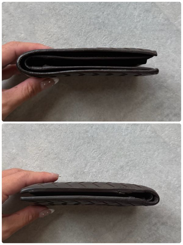 Bottega Veneta Bifold Wallet Intrecciato Calf Leather Brown Bifold Wallet Men