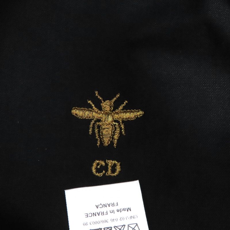 Christian DIOR 04mon924g153 Staggered Houndstooth Hat With Tulle Black White 58