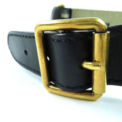 Christian DIOR 50-ma-0220 Embroidery Logo Canvas Belt Indigo Blue With Box And