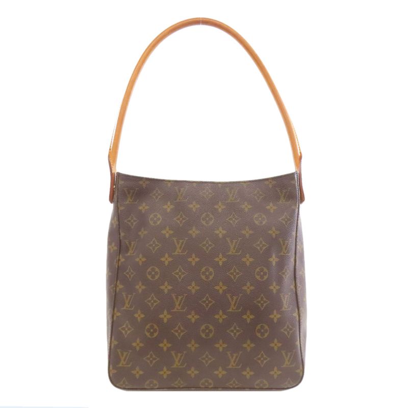 Louis Vuitton M51146 Looping MM Tote Bag Monogram Canvas Women