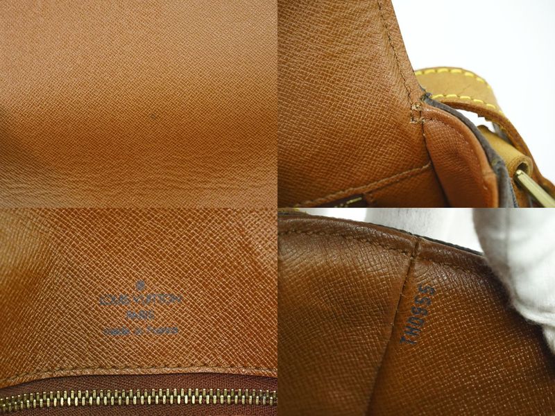 Authentic Louis Vuitton LV Chien Ti GM Monogram Shoulder Bag Pochette Brown