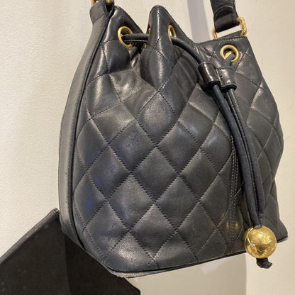 Chanel 2549656 20092899036110 1990's Lambskin Matelasse Drawstring Shoulder Bag