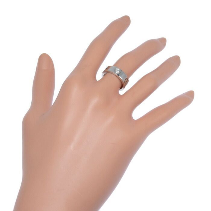 Cartier Love 1P Diamond Ring Pt950 Platinum Diamond #49 Equivalent To Size 9