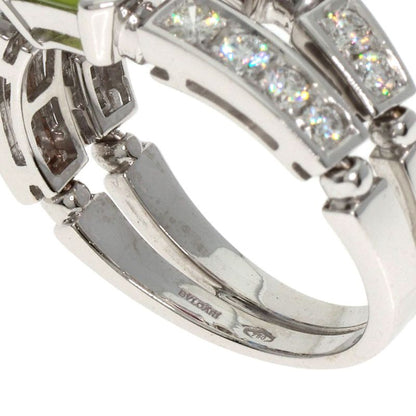 Bvlgari Bulgari Allegra Diamond Multi-colored Stones Ring 18K White Gold Ladies