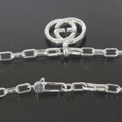 Gucci G Logo Necklace Silver 925 Unisex E1033