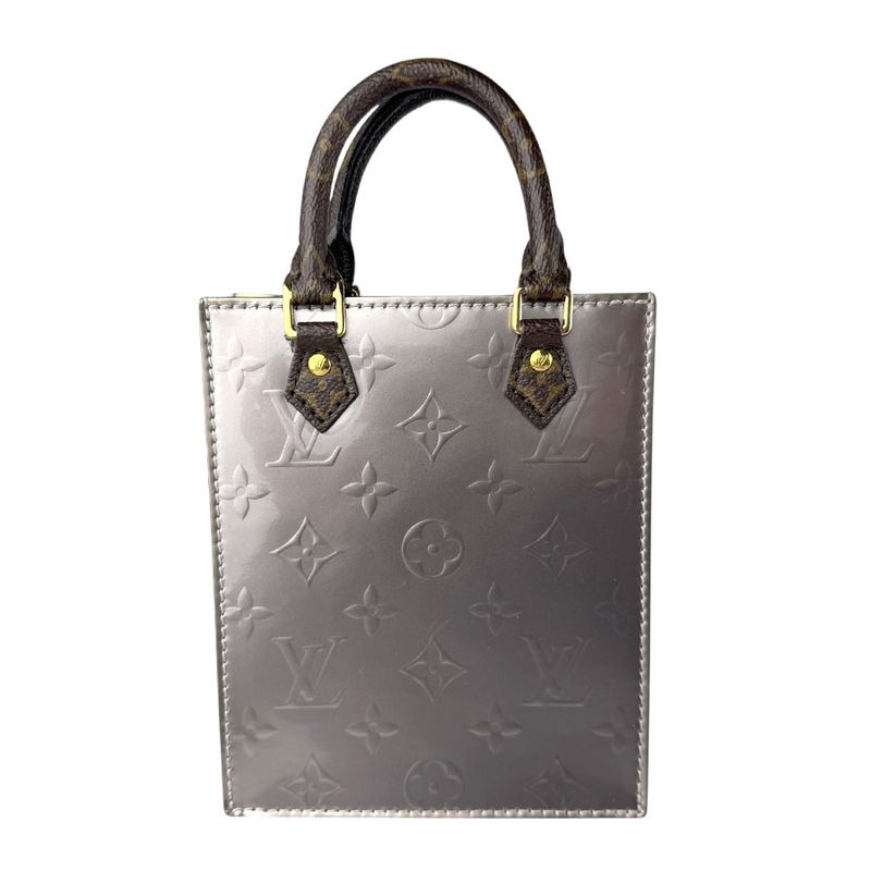 Louis Vuitton Crossbody Shoulder Bag Handbag Monogram Vernis Petite Sac Pla