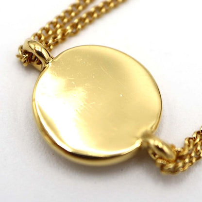 Christian DIOR Bracelet Circle Logo Double Chain Gold Color Accessories Bag