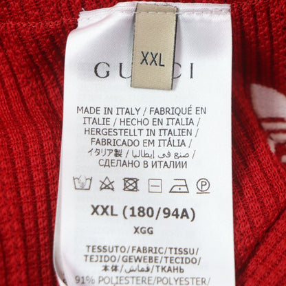 Gucci×adidas Gucci×adidas 700501 Jersey Sweatpants Trefoil Line Logo Embroidery